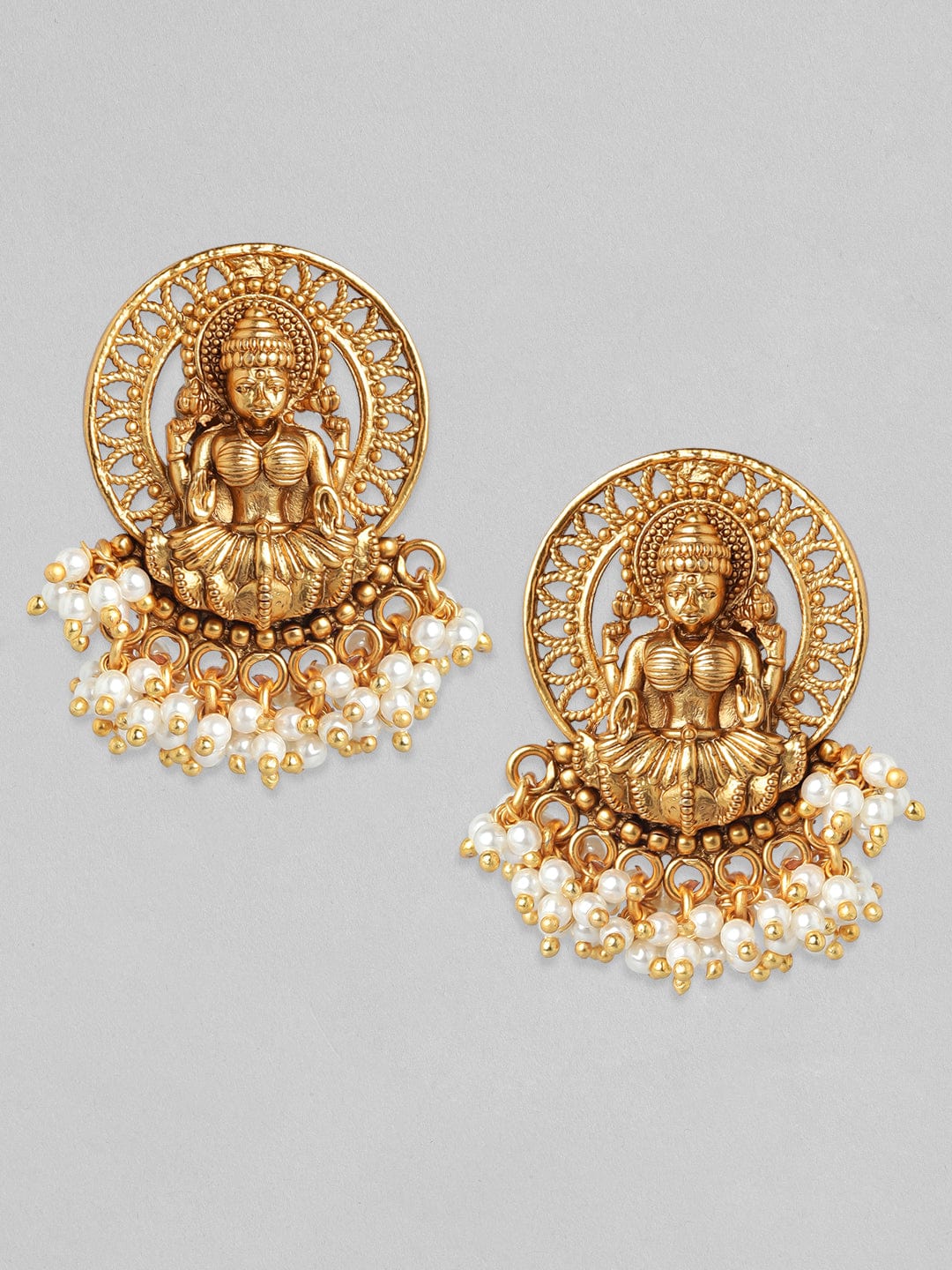 Memoir lakshmi Gold plated two coin Laxmi Earring jewellery for Women :  Anna Singh: Amazon.in: Fashion